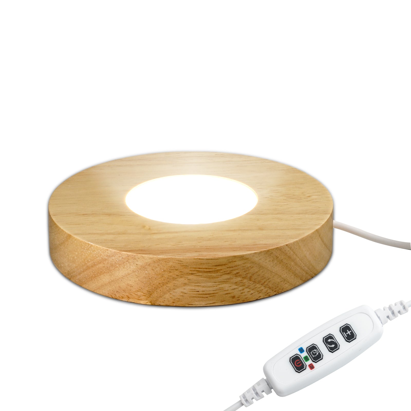 Auto Timer Wood Crystal Display Base Light L18