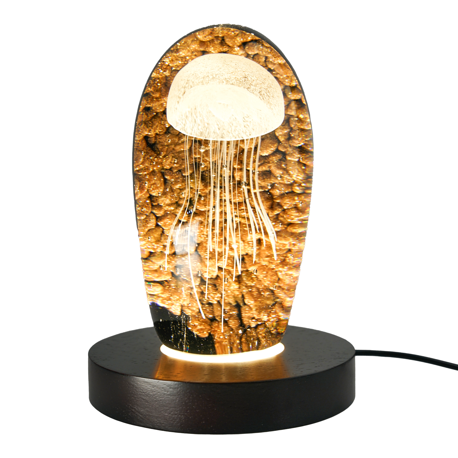 Auto Timer Wood Crystal Display Base Light L18
