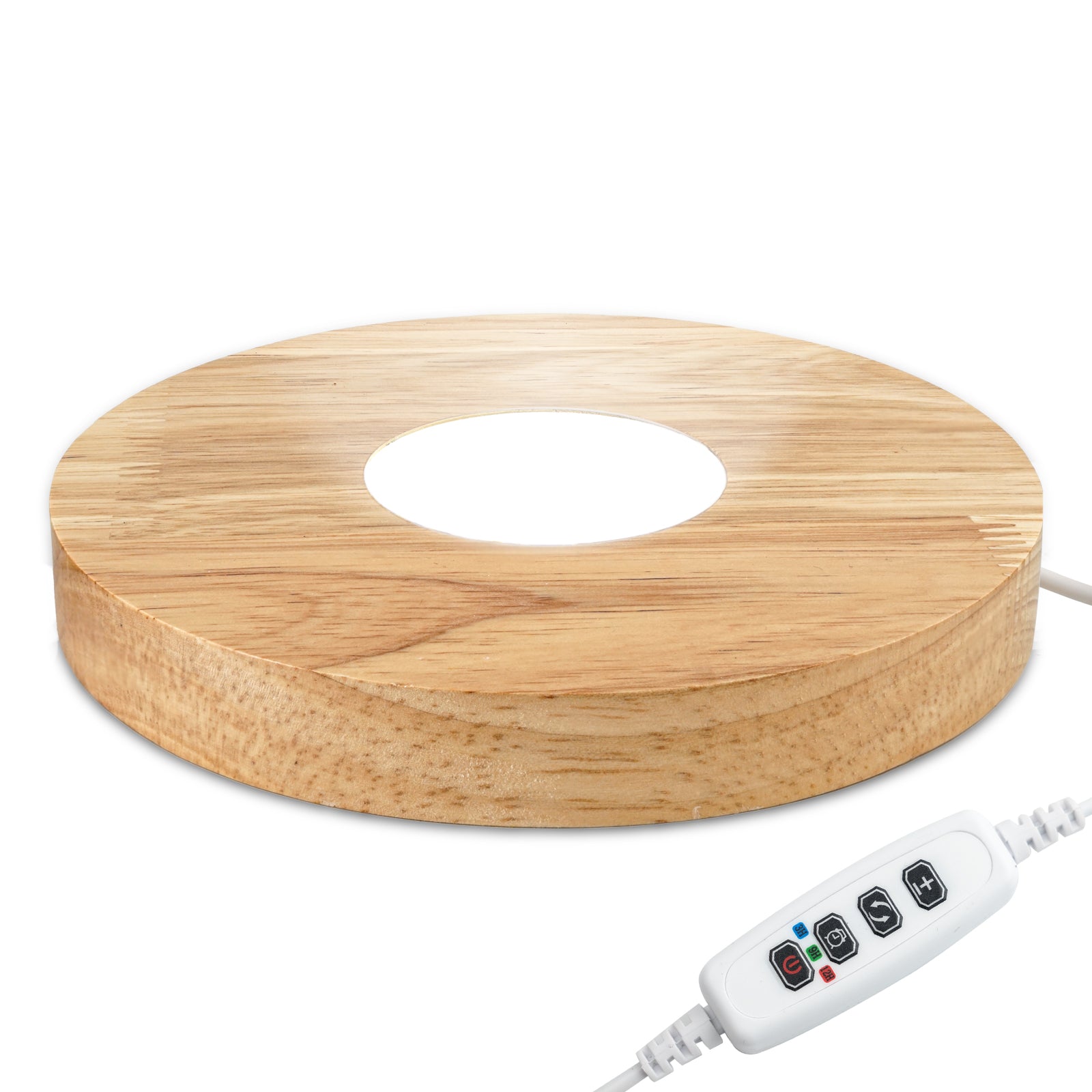 Auto Timer Wood Crystal Display Base Light L18