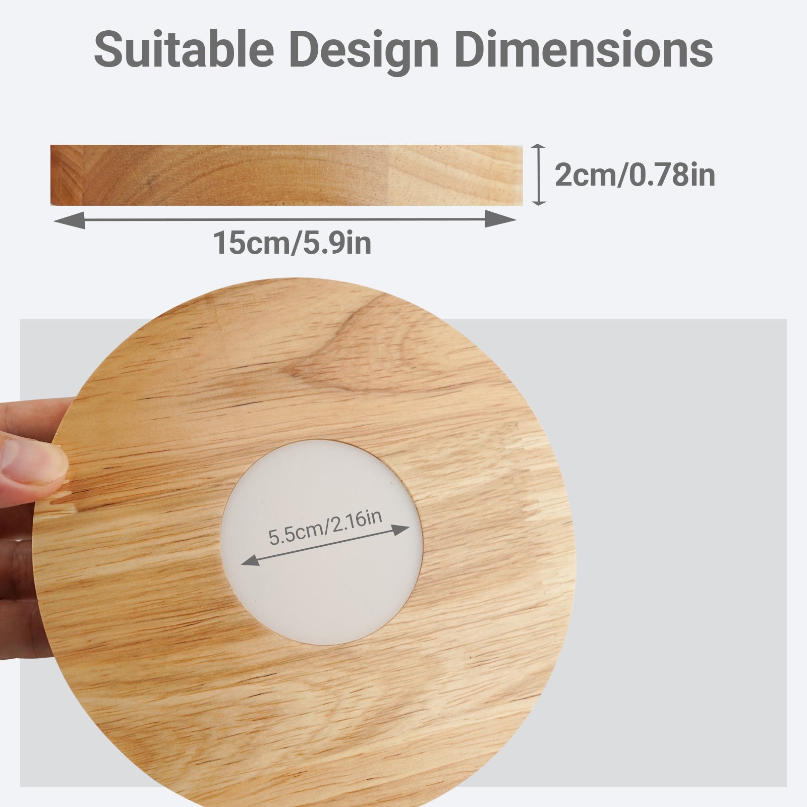 Auto Timer Wood Crystal Display Base Light L18