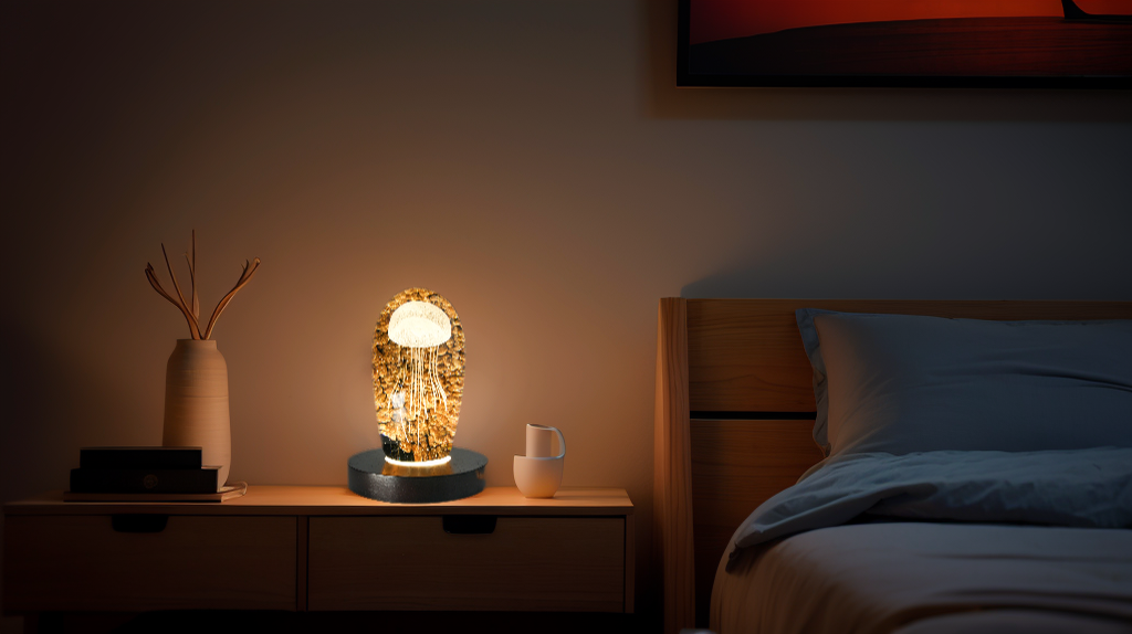 Auto Timer Wood Crystal Display Base Light L18